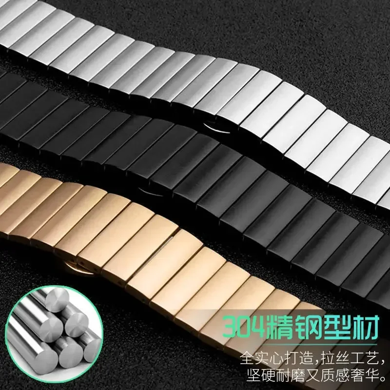 Solid Stainless Steel Watch Band for Huawei GT3 Watch Band Gt2pro Refined Steel Huami GTS Glory GS3 Xiaomi Watchs1 Metal Strap