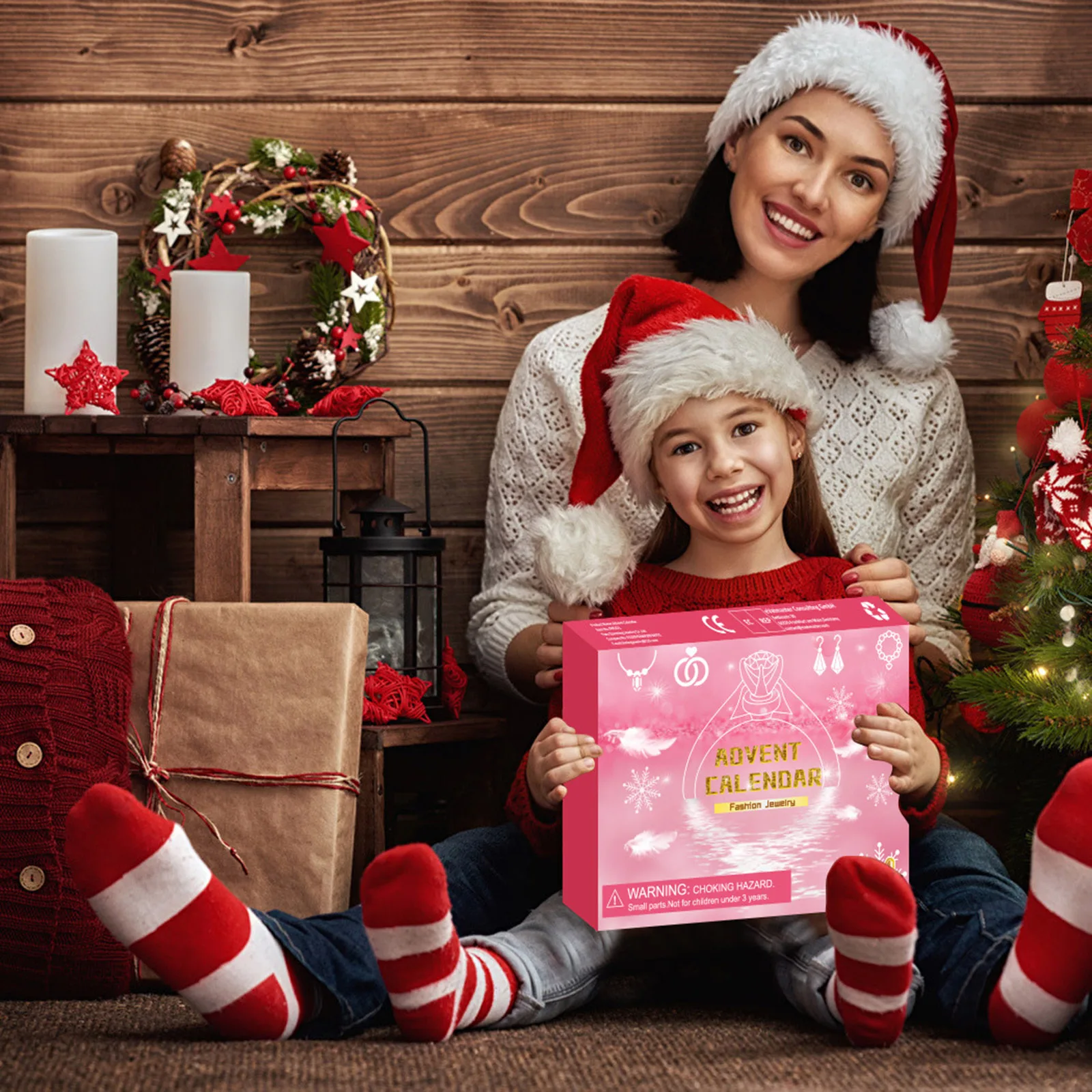 Adult Hobby Desk Countdown Christmas Advent Calendar For Kids Jewelry Set Ring Battery Operated Christmas Trees with Timer