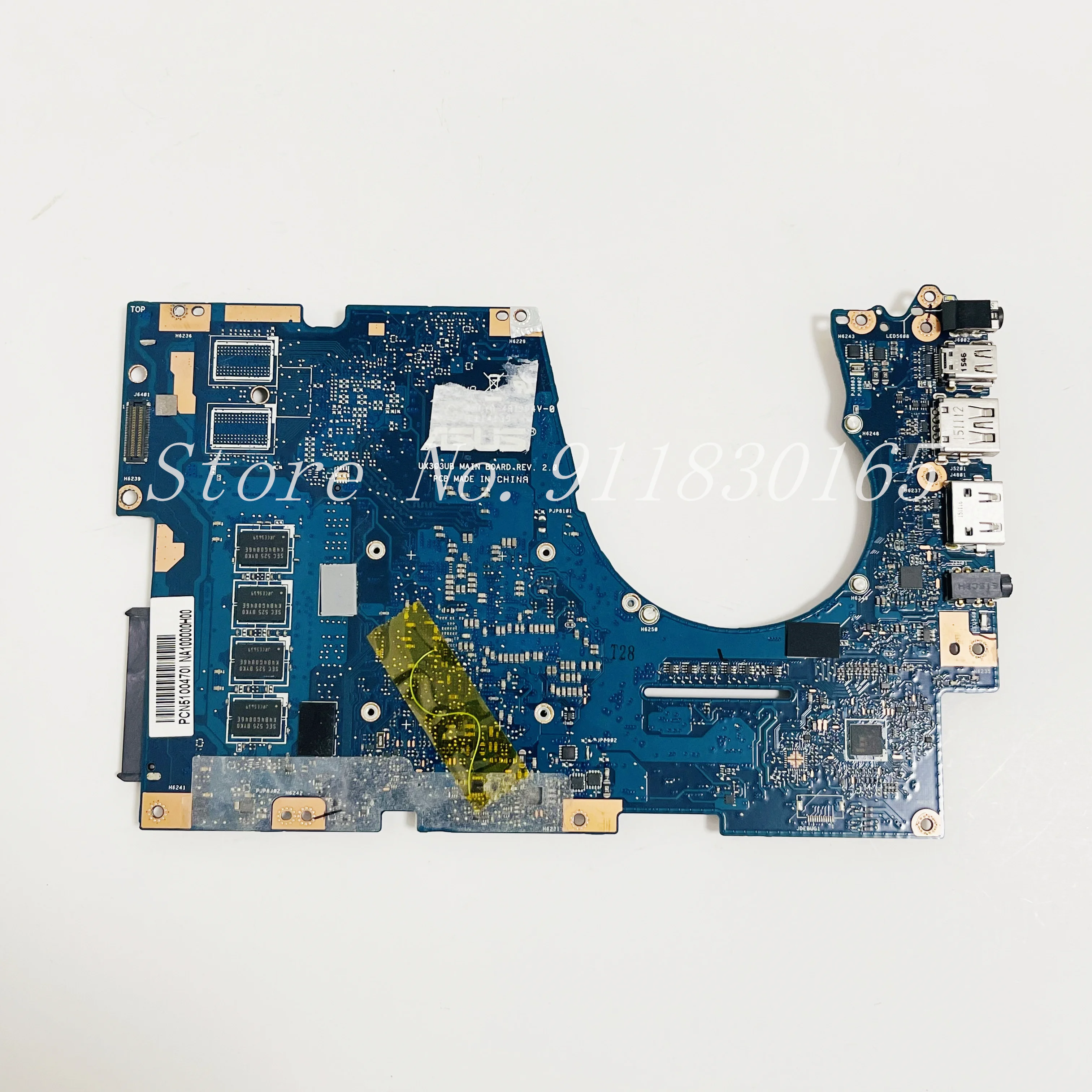 UX303UB Mainboard For ASUS UX303U UX303UA UX303UB U303UB U303UA Laptop Motherboard With I3/I5/I7 CPU UMA/940M 2GB-GPU 4GB RAM