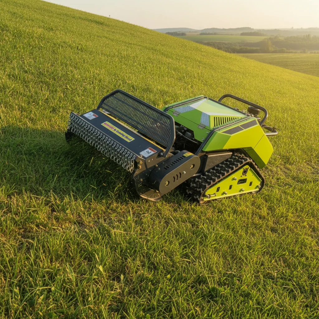 

RC Crawler Lawn Mower Electric Wireless Remote Control Grass Cutter Multi Height Adjustment CE Standard Garden Machine