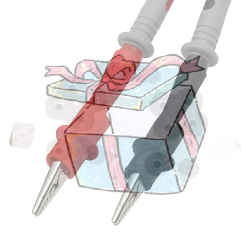 【CCA】2pcs Alligator Clips Test Clip Clamp Set Red Black Wire Tips 10A 1000V Multimeter Tester Probes For AC DC Power Measurement