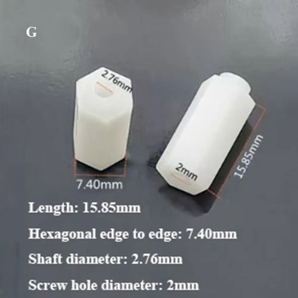 10 Styles Remote Control Car Sleeve White Car Parts Stunt Off-road Vehicle Model DIY Accessories Wheel Axle Hexagonal Sleeve