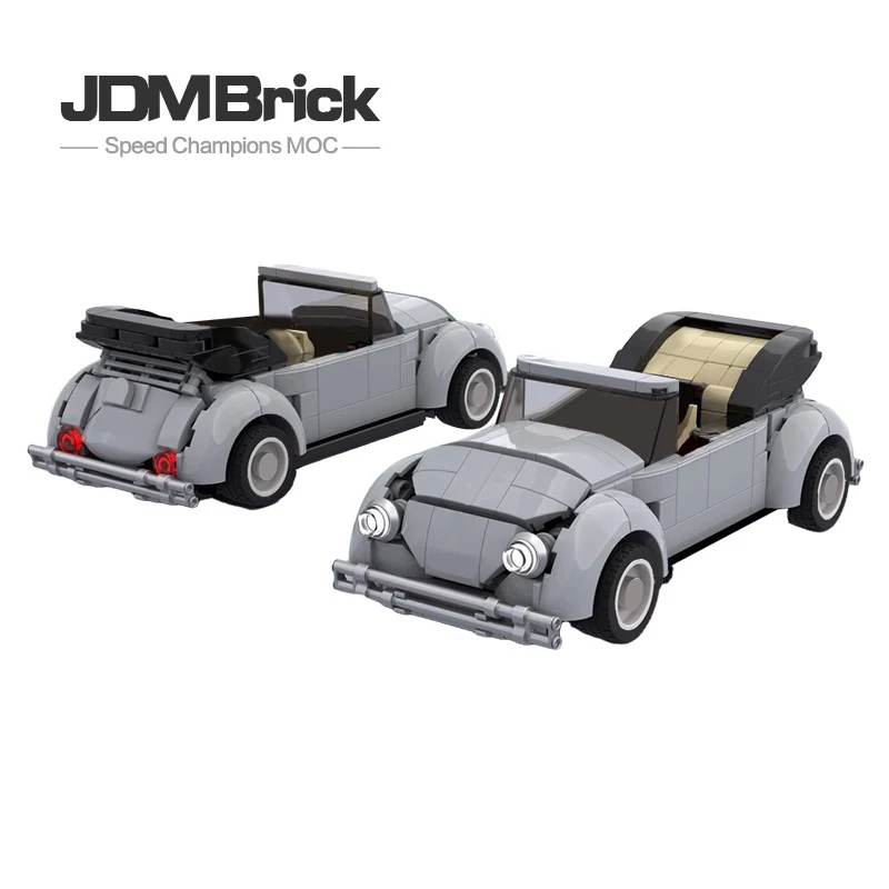 Building block MOC-111807 handsome convertible car model puzzle assembly DIY manual parts package education collage toy model