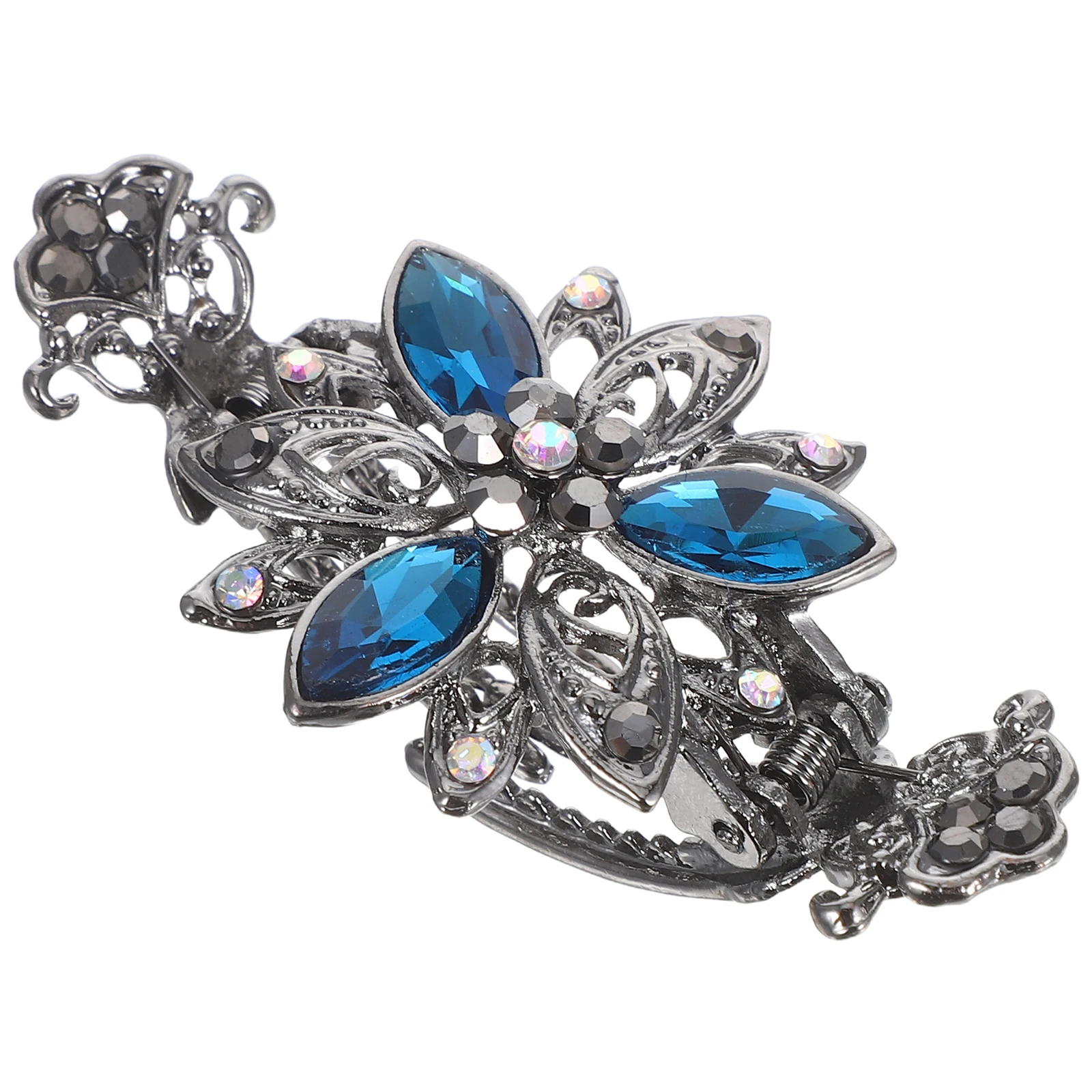 

Vintage Hairpin Evening Clip Jaw Wedding Pins Accessories Chignon Alloy Ancient Style Bling Miss