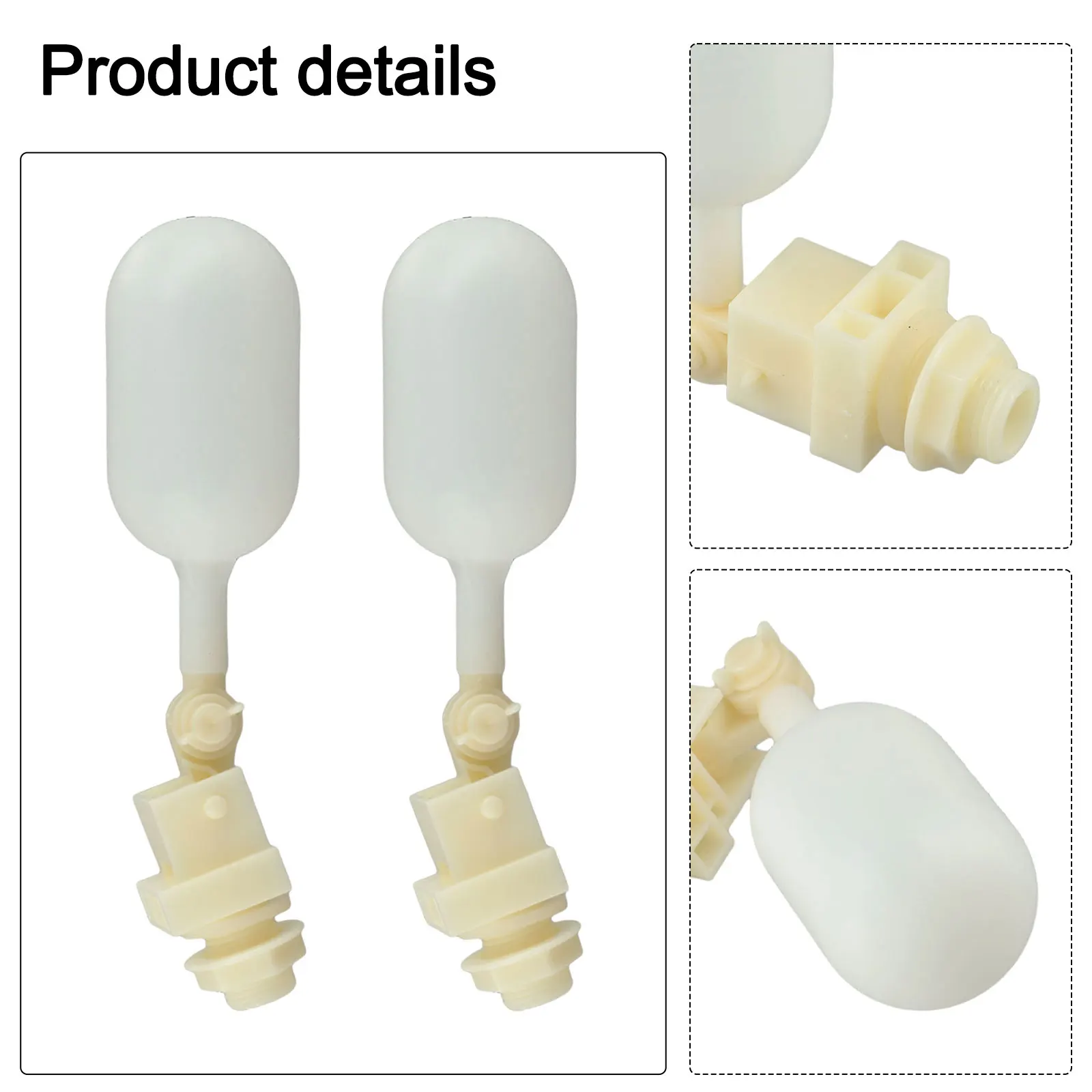 

Reliable Automatic Water Level Control Valves 2pcs Float Balls for Pools Spas and Water Tanks with Screw On Hose Fitting