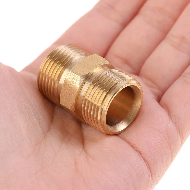 Hochdruckreiniger-Schlauchverlängerungsanschluss-Adapter, M22 14 mm und 15 mm Außengewinde, Innenschlauch-Kupplungsadapter für Power Washe – Detail 6