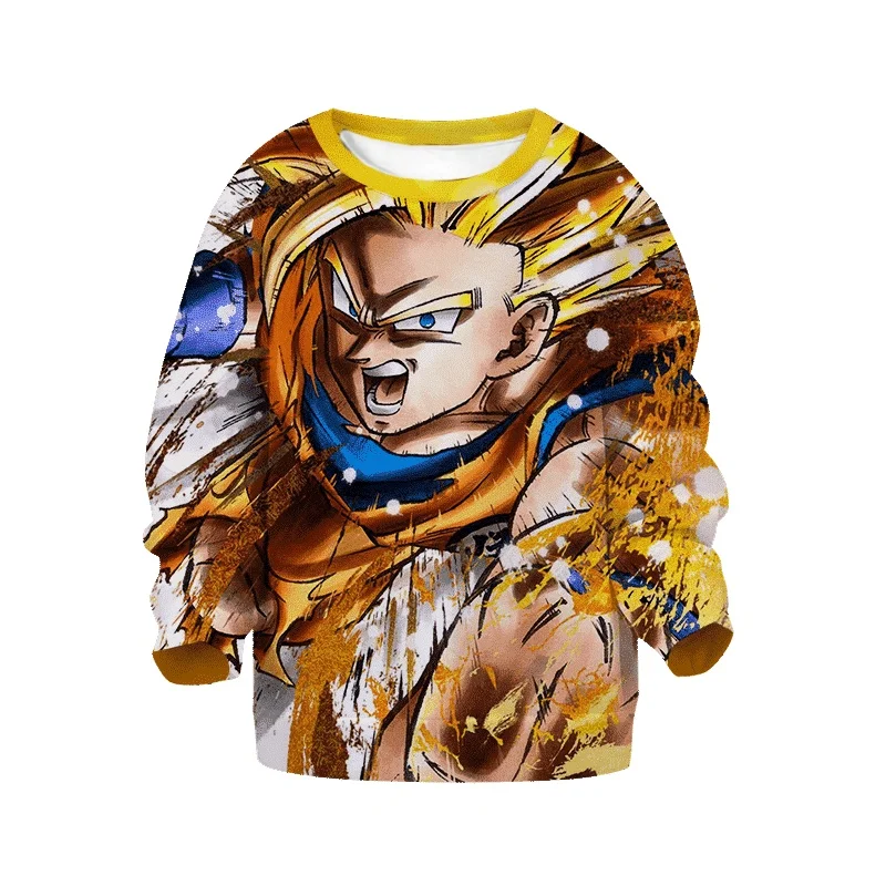 

Новые летние 3D-футболки 2026 года с японским аниме Dragon Ball Goku, большие размеры для мужчин, детей и женщин, идеально подходят для семейных образов
