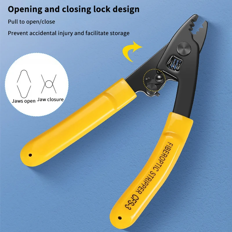 CFS-3 Three-port CFS-2 Dual Port Fiber Optical Stripper Pliers Wire Strippers For FTTH Tools Optic Stripping Plier Tool