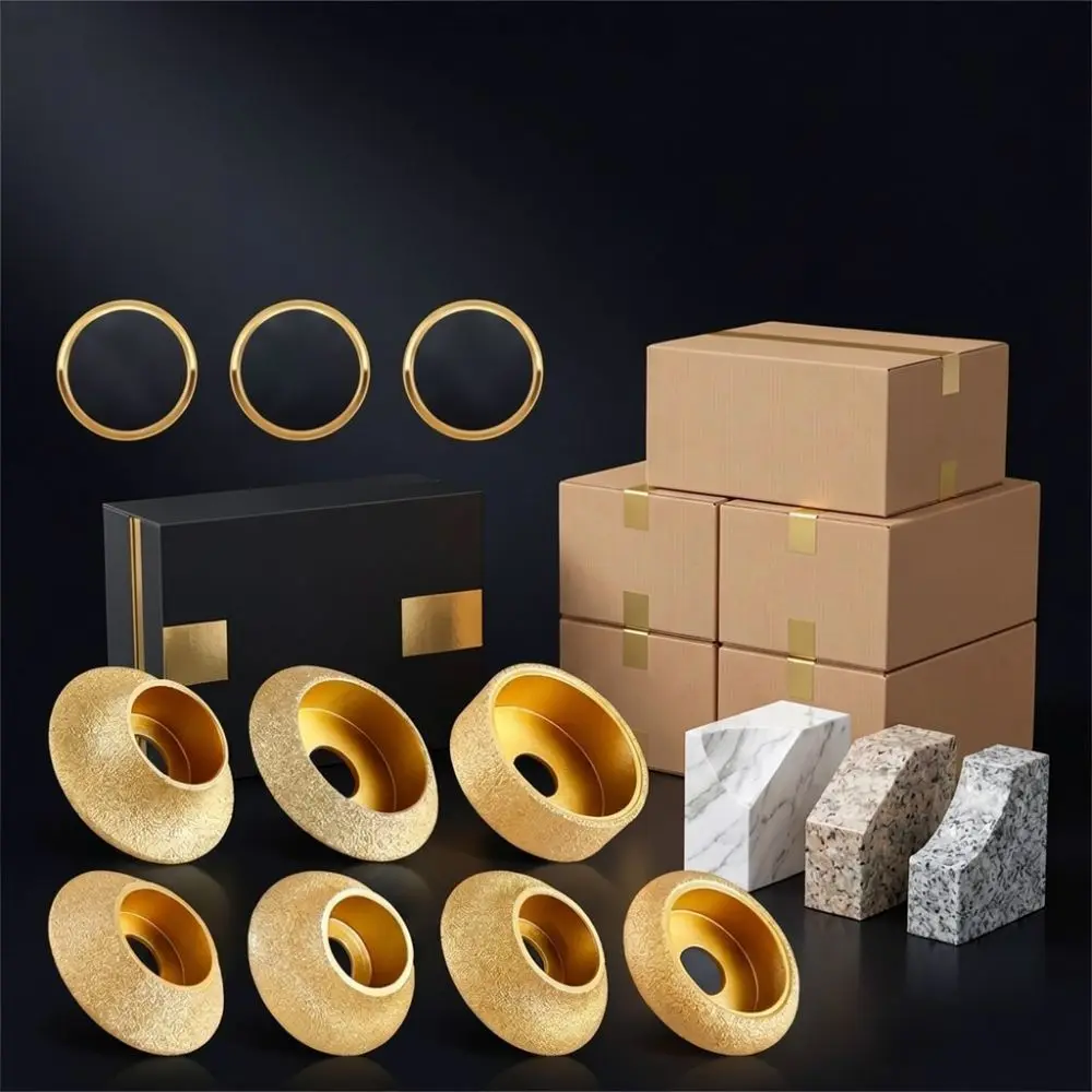 Professional Brazed Diamond Grinding Wheel For Angle Grinder Stone Marble Quartz Edge Shaping Chamfering Milling Bits
