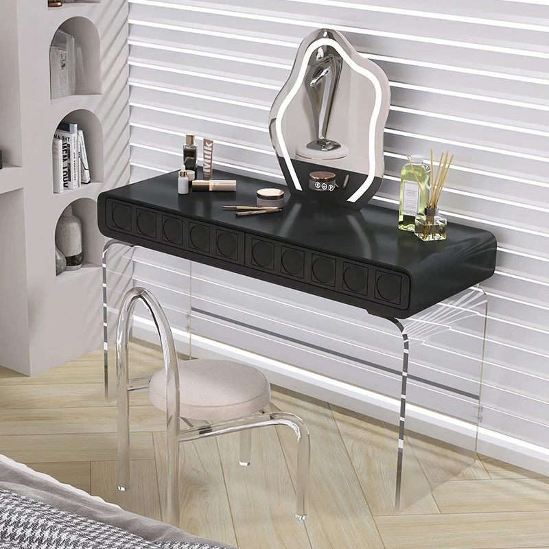 Italian minimalist paint dresser all solid wood simple small apartment bedroom cream wind suspension
