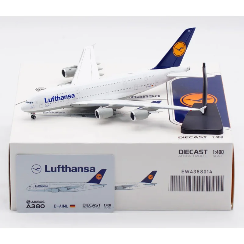 

Diecast 1:400 Scale Lufthansa A380 D-AIML Alloy Aircraft Model Collection Souvenir Display Ornaments