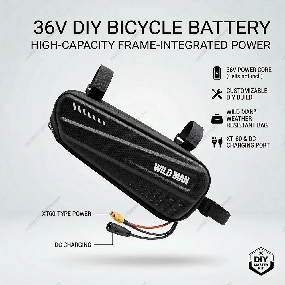 

Аккумуляторная батарея для электровелосипеда 36В/48В, треугольная, 12Ач/14Ач, литий-ионная, с водонепроницаемым чехлом, зарядным устройством и системой BMS