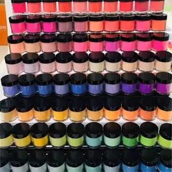 Acrylic Nail System Clear Acrylic Powder 10/20/30/40/50/60Jars Nail Art Powder Dipping Powder Paints (10g pot) Collection Powder