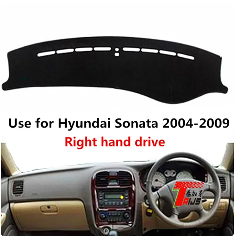 TAIJS factory high quilty Suede dashboard cover anti sunlight for Hyundai Sonata 2004-2009 Right hand drive hot selling