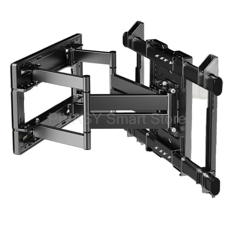 Uchwyt ścienny do telewizora 32-85 cali, regulowany nachylenie i obrót, pogrubiona, wzmocniona oś, wytrzymały, do domu i biura, kompatybilny z większością telewizorów.