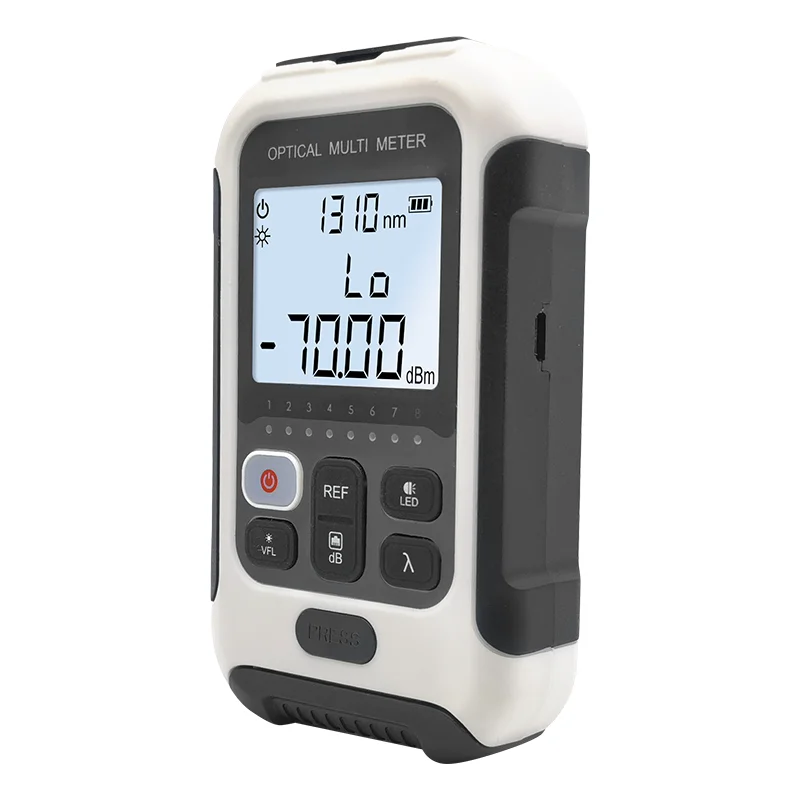 Optical Power Meter with Red Light, 3 in 1 Machine, High Precision Optical Fiber Tester, Network Cable Test, LED Lighting