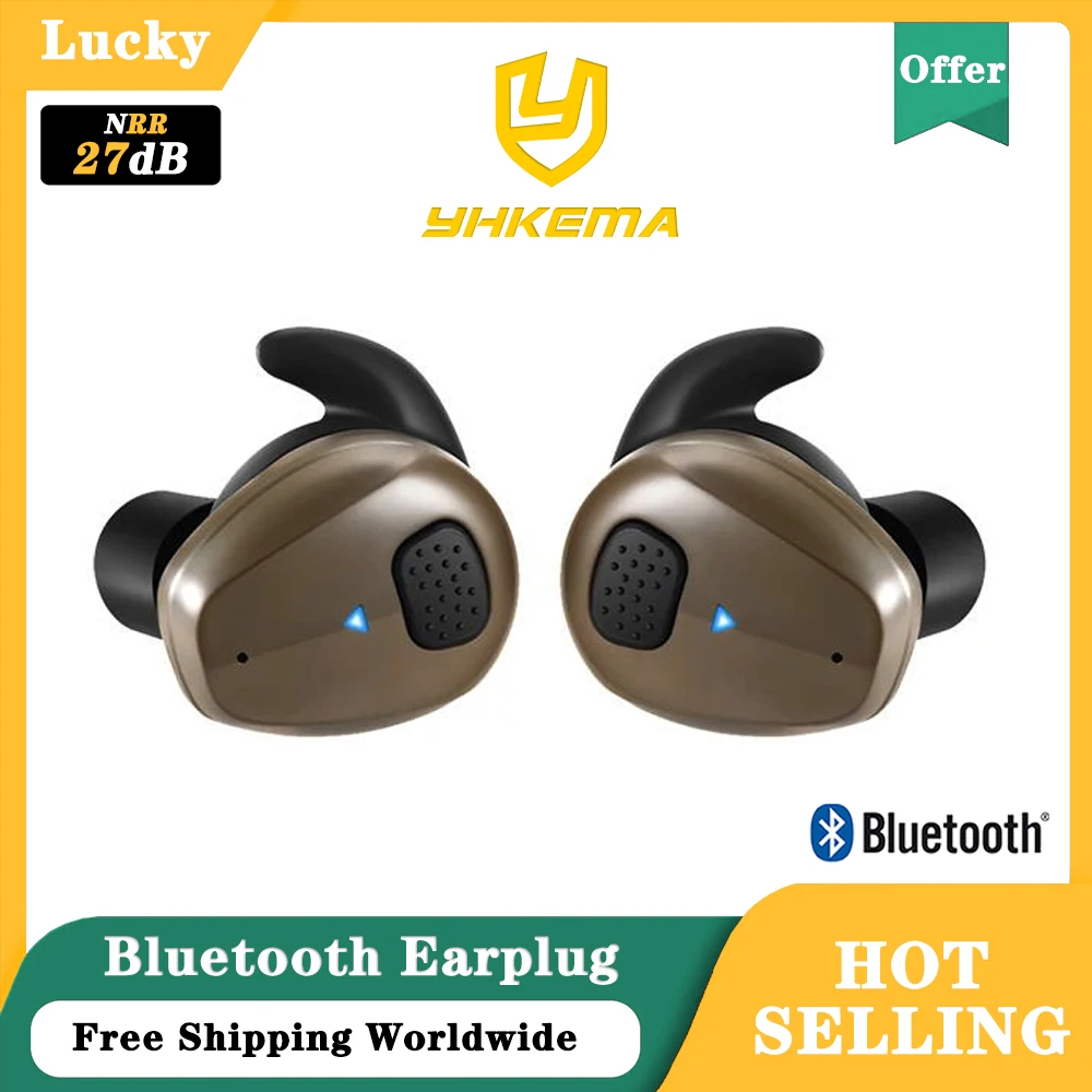 

YHKEMA EB10 Bluetooth Electronic Communication Noise Canceling Ear Hearing Protection Earbuds For Hunting Shooting、Manufacturing