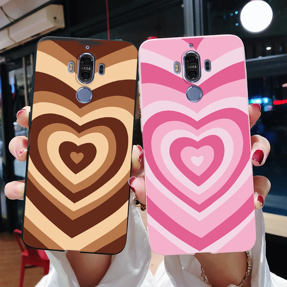 Love Heart Pattern Case For Huawei Mate 9 10 Pro Case Soft Silicone Phone Cover For Huawei Mate9 Mate10 Mate 9 Mate 10 Pro Case