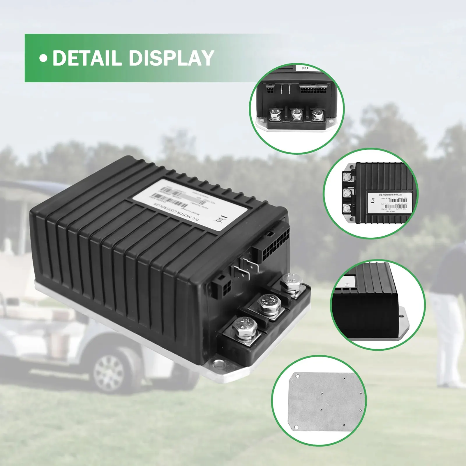 

Высококачественный контроллер двигателя постоянного тока 48В 350А, модель 1510AS-5350, для электронных аксессуаров гольф-каров