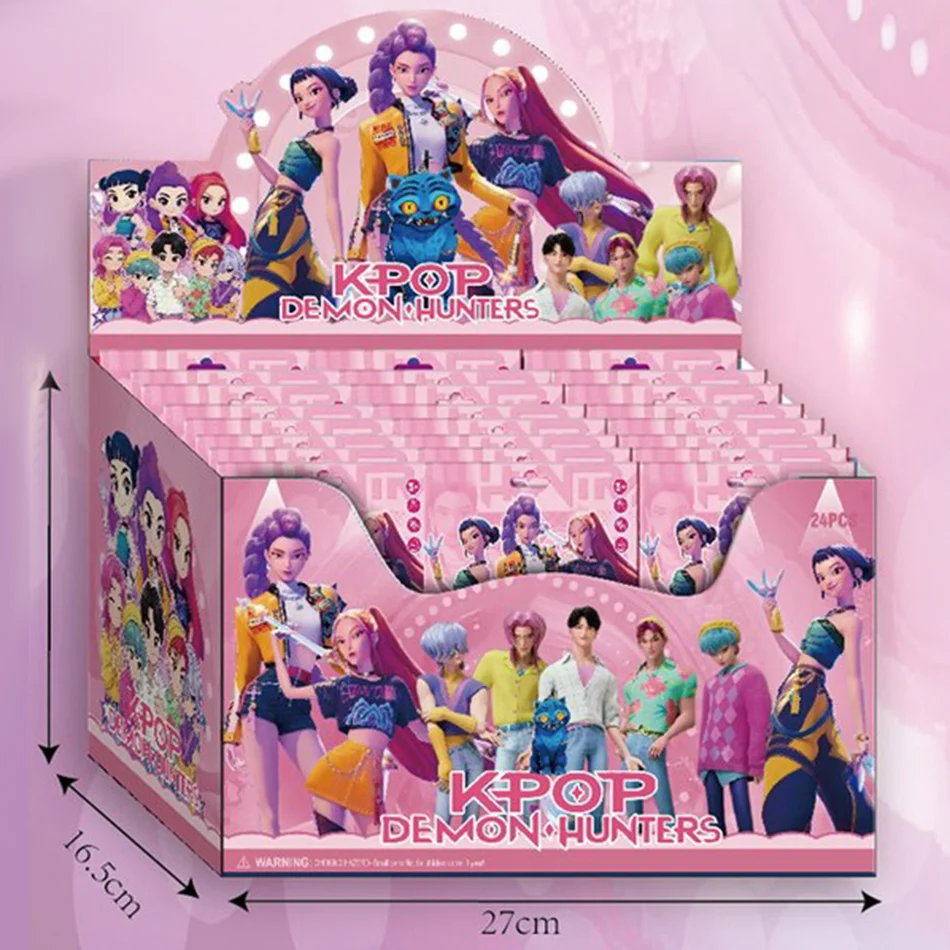 24 قطعة صندوق أعمى عشوائي 5-12 سنتيمتر أنيمي KPop شيطان الصيادين فتاة مجموعة رومي ميرا زوي الشكل عمل نماذج البلاستيكية لعبة الحلي الهدايا #1