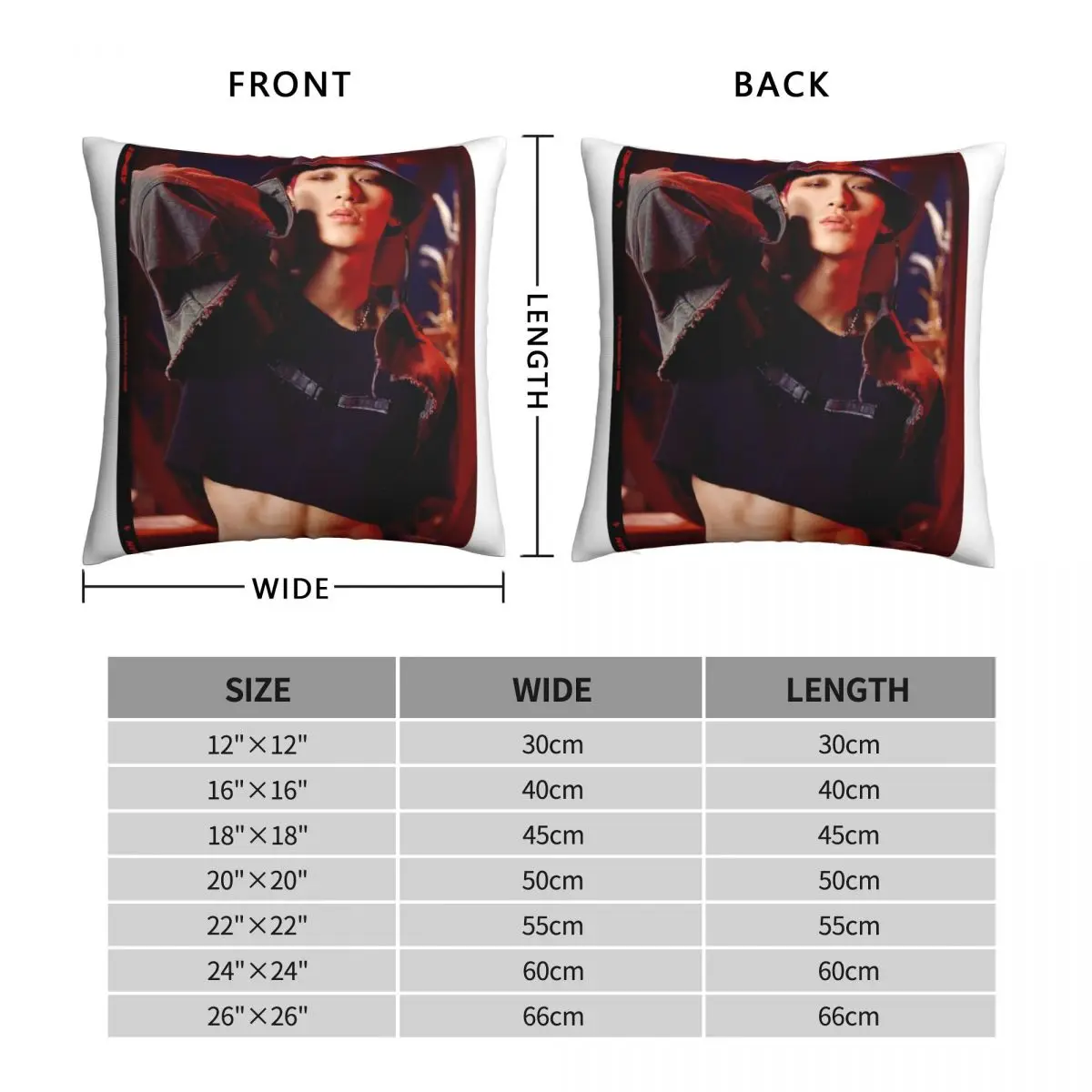 Ateez San Square Pillowcase Polyester Linen Velvet Pattern Zip Decor Throw Pillow Case Home Cushion Cover Wholesale