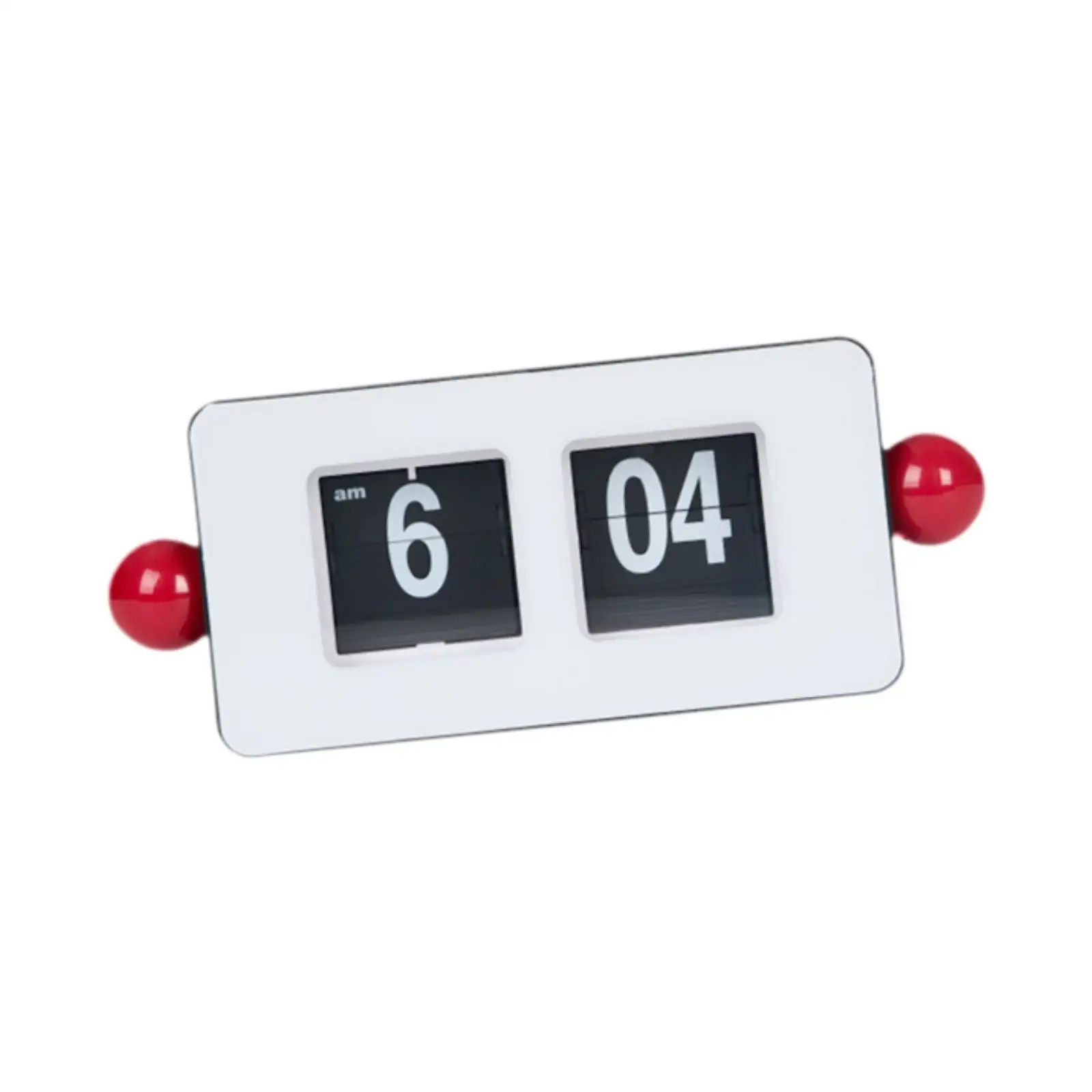 Auto Flip Clock Large Number Display Housewarming Gift Centerpiece Decorative Ornament for Dorm School Bedside Bedroom Cafe