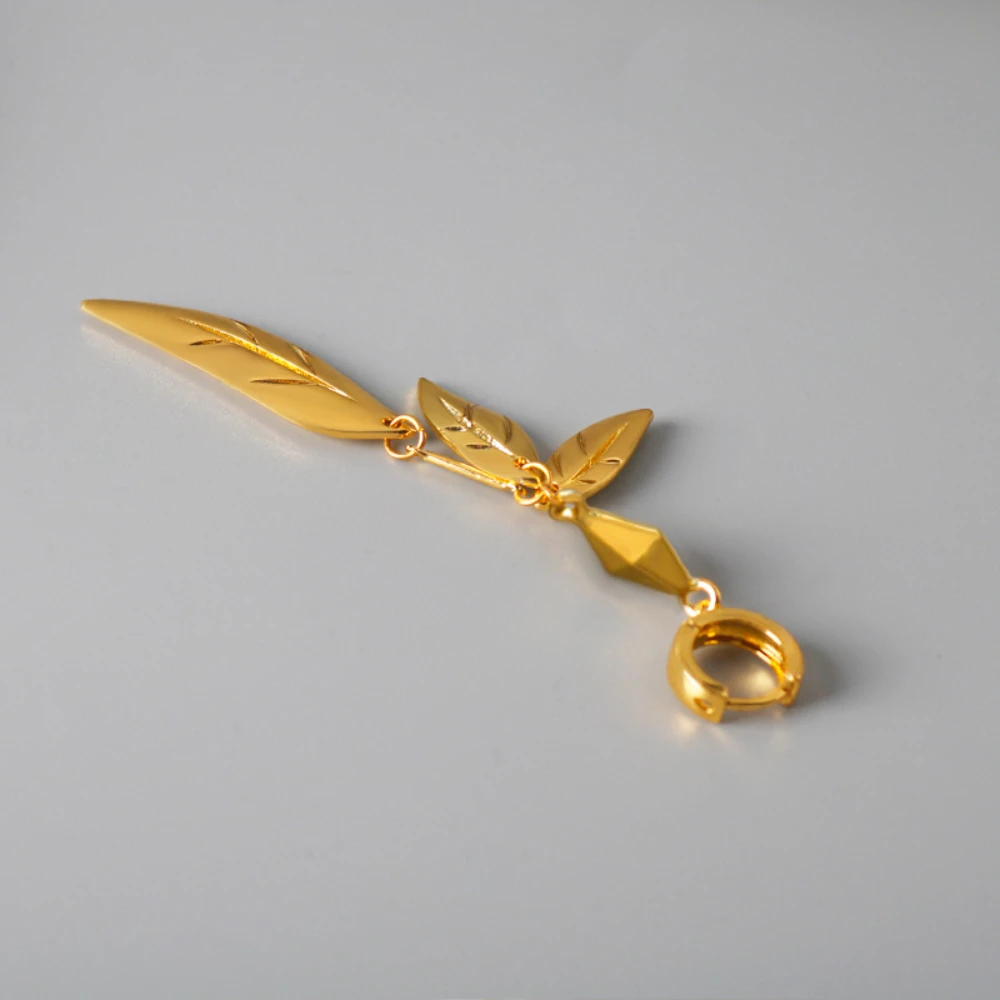 Genshin impacto tighnari brincos anime jogo cosplay folhas balançar argola brinco eardrop jóias acessórios presentes dia das bruxas