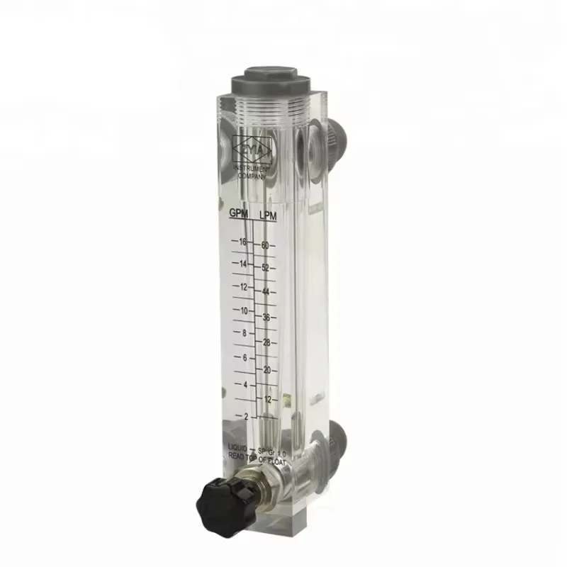 Factory Hot Sale PVC Glass LZM-ZT Series Flow Meter (Flowmeter) With Valve Metal Tube Liquid Control Flowmeter Glass Tube
