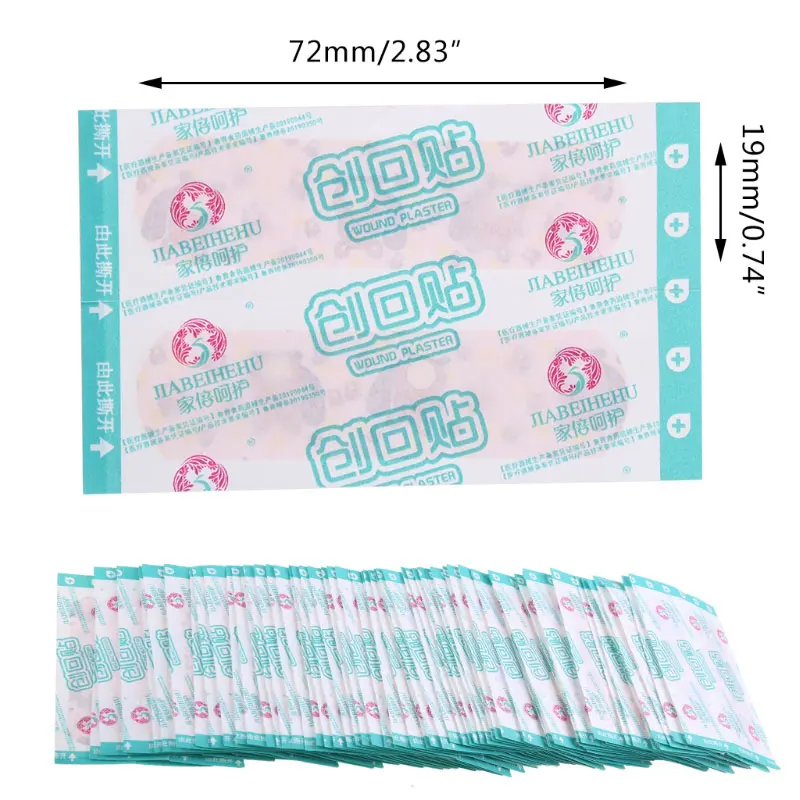 120Pcs Waterproof Breathable Cartoon Wound Strips Band Aid Home First Self-Adhesive Plaster Bandages Emergency Kit for Children