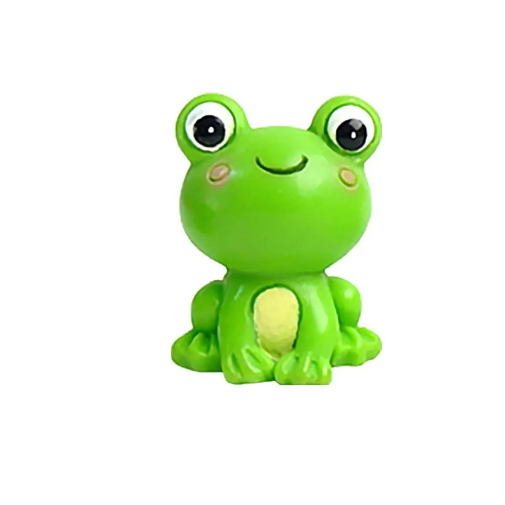 

Resin Frog Miniature Car Ornaments Miniatures Animal Micro Landscape Resin Cute Frog Action Figure Frog Cartoon