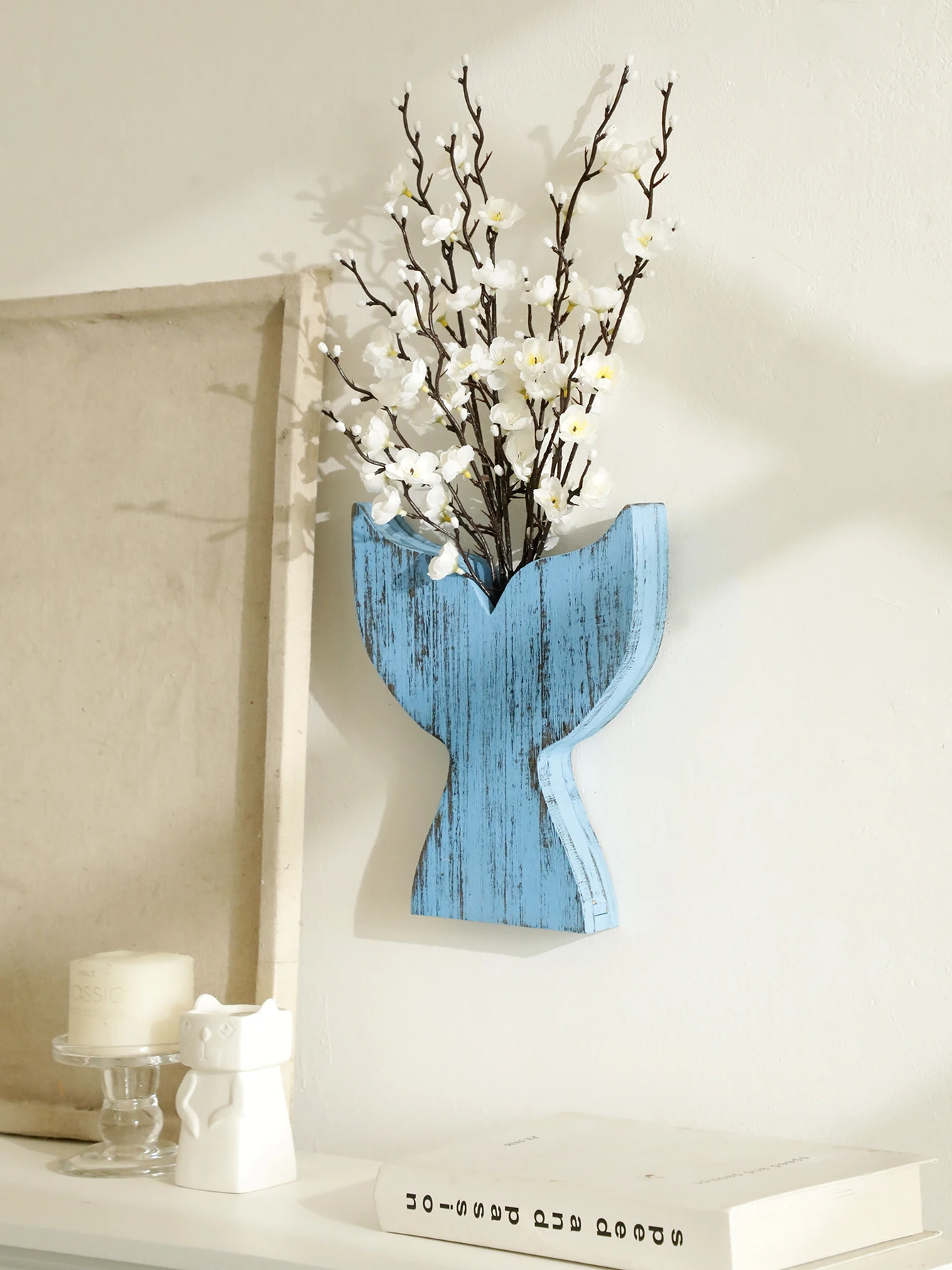 Nautical Wooden Vase Whale Tai - Dried Flower Bulk review and price