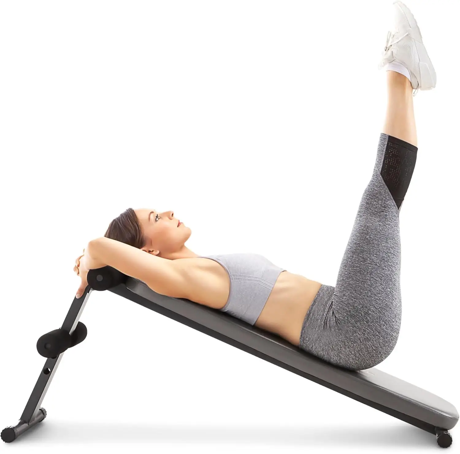 لوح مائل قابل للتعديل لتدريب القوة في صالة الألعاب الرياضية المنزلية والجلوس ورفع الساق