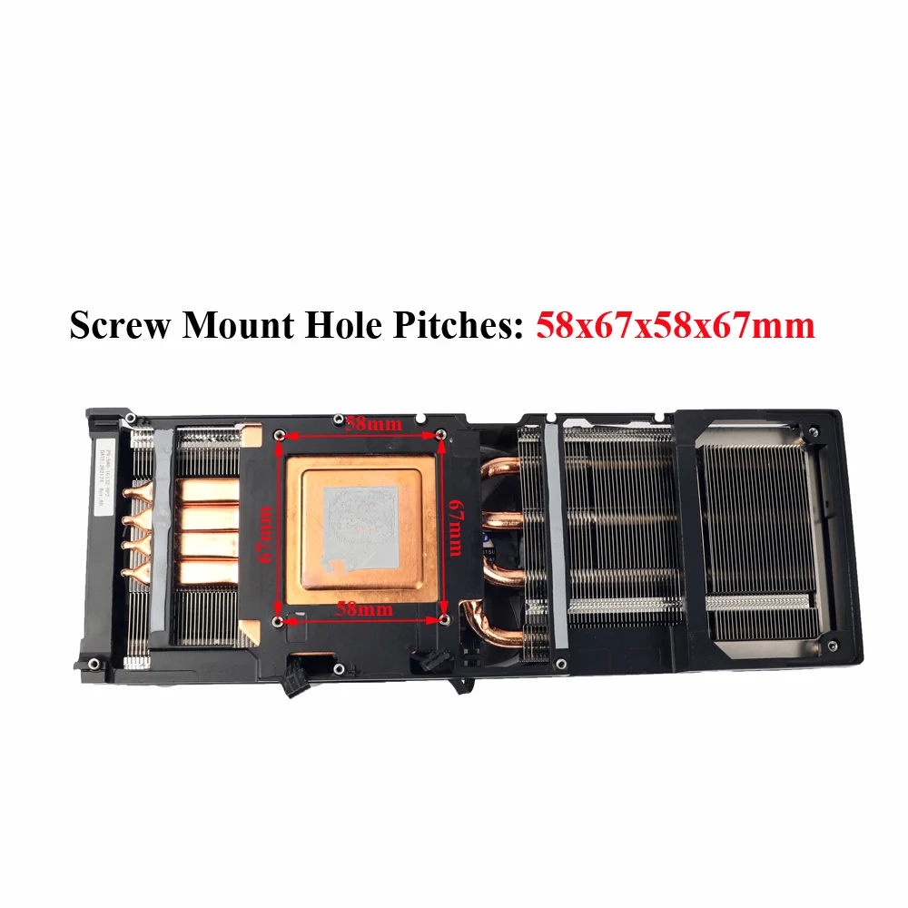 HP NVIDIA RTX 3080 3090 GDDR 그래픽 비디오 카드 냉각 팬 방열판 라디에이터 용 새 쿨러 팬 방열판 교체