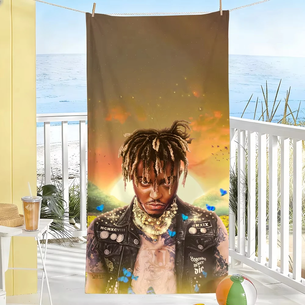 Large Quick Dry Beach Towel with J-Juice-W-WRLD 'Legends Never Die' Design Soft Towel for Pool Gym Travel Shower Camping Sports view 3