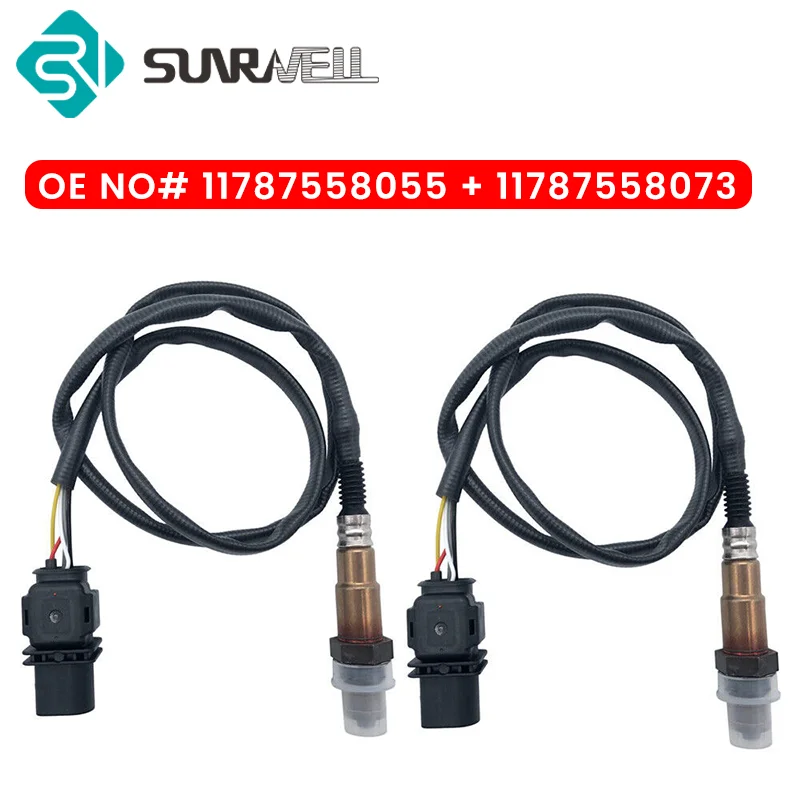 2PCS Oxygen O2 Sensor 11787558073 11787558055 Upstream Lambda For BMW 3 5 6 7 X1 130i 125i 323i 325i 523i 528i 530i Cyl 1-3 4-6