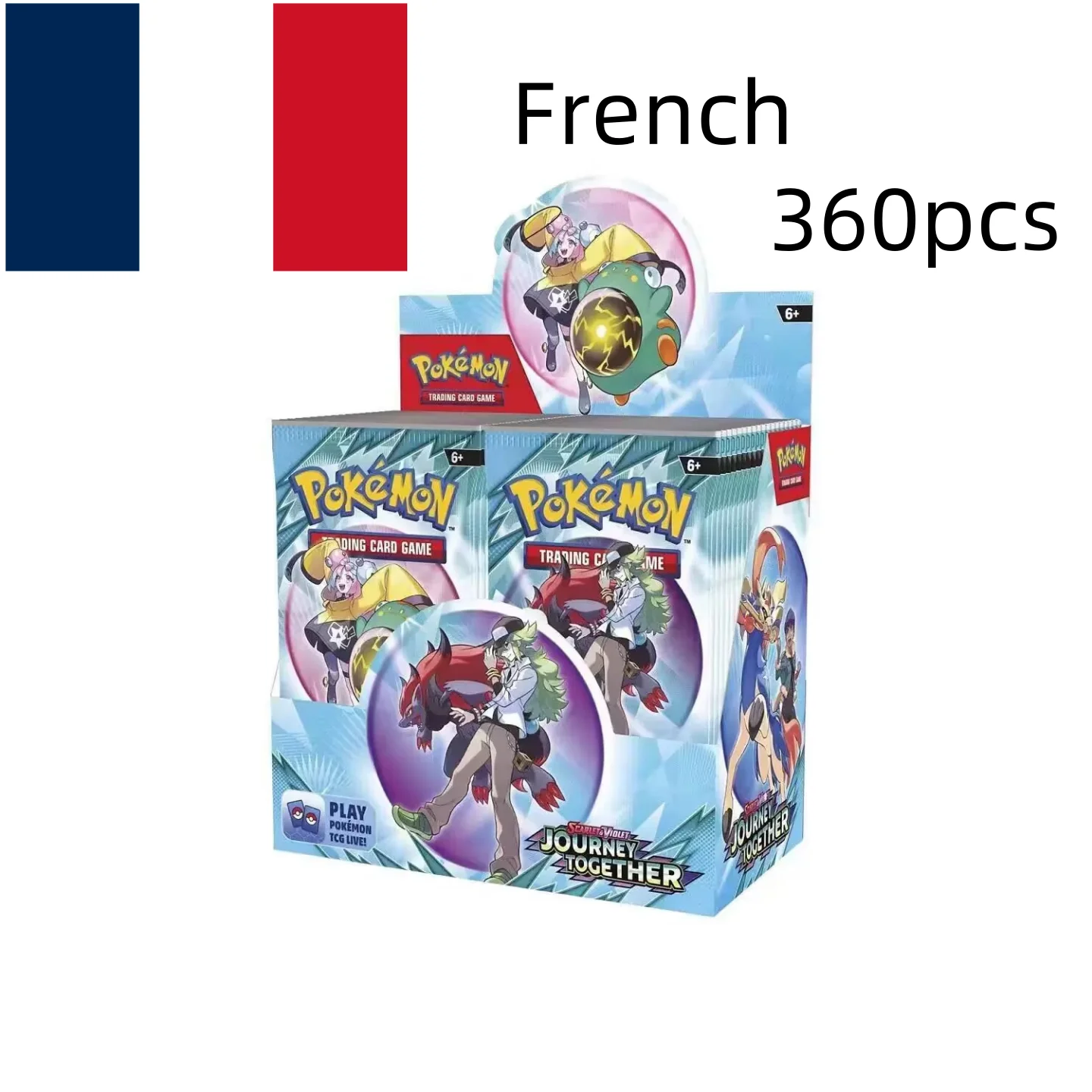 

360Pcs French Pokémon TCG: Brilliant Stars Etsncelles Aventures Obsidian Flames Booster Box Pokemon Cards 36 Pack Box.