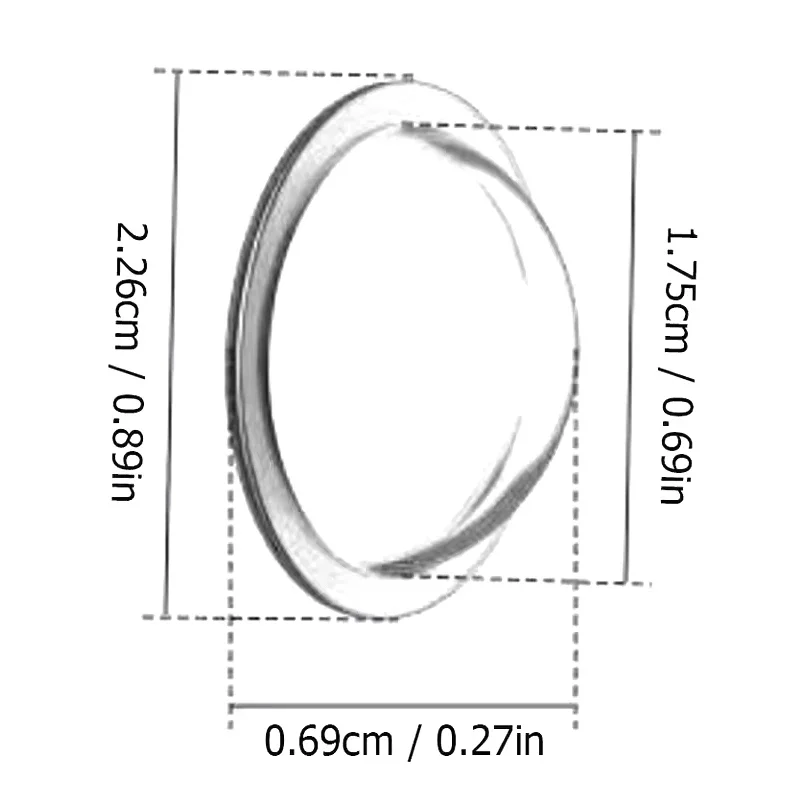 For Voyah Courage 2024-2026 2Pcs 360 Reverse Camera Lens Protector, Anti-Scratch PC Clear Sticker, Waterproof Dustproof