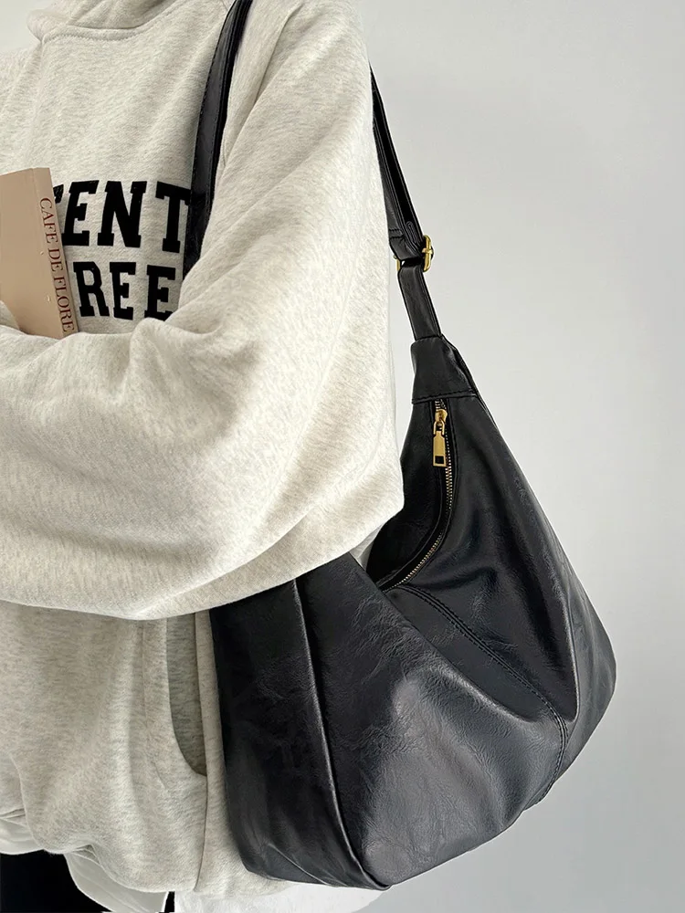 

Ретро-сумка-тоут | Универсальная сумка через плечо в студенческом стиле с большой вместимостью | Женская сумка-кроссбоди для поездок на работу