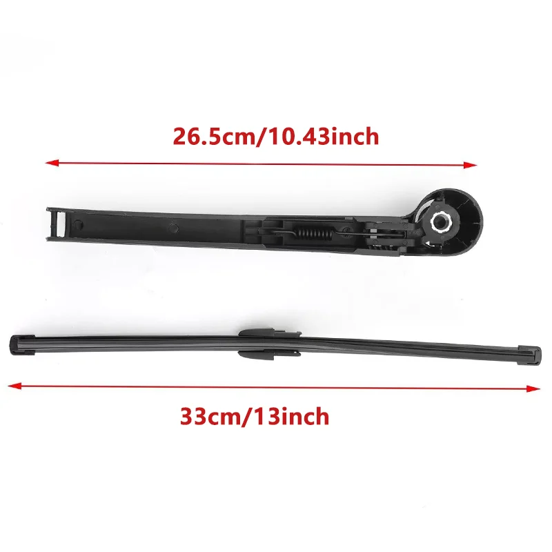 Car Windscreen Window Rear Wiper Arm Wiper Blade Set 13 Inch for VW Golf 5 polo Mk4 Mk5 Hatchback 2003-2009