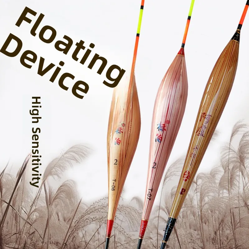 Handmade Thickened Alumina Reed Floats Sensitive Light Mouth Carp Fishing Rod Indicator High Visibility Reed Flotation Device