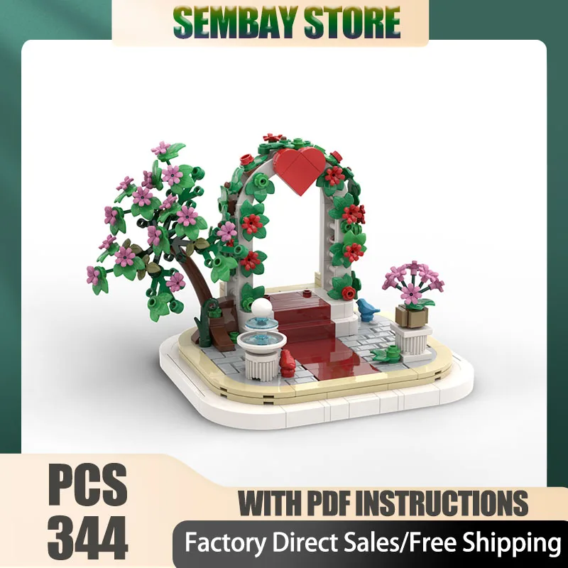 

City Street View Model Moc Building Brick Modular Wedding Scene Model Technology Blocks Christmas DIY Toy Construction Gifts