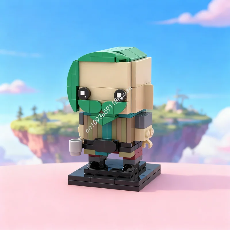 

145pcs MOC Brickheadz Senior Trader Marley Sea Thieves Model Building Blocks Toys Construction Creative Christmas Gifts DIY Idea