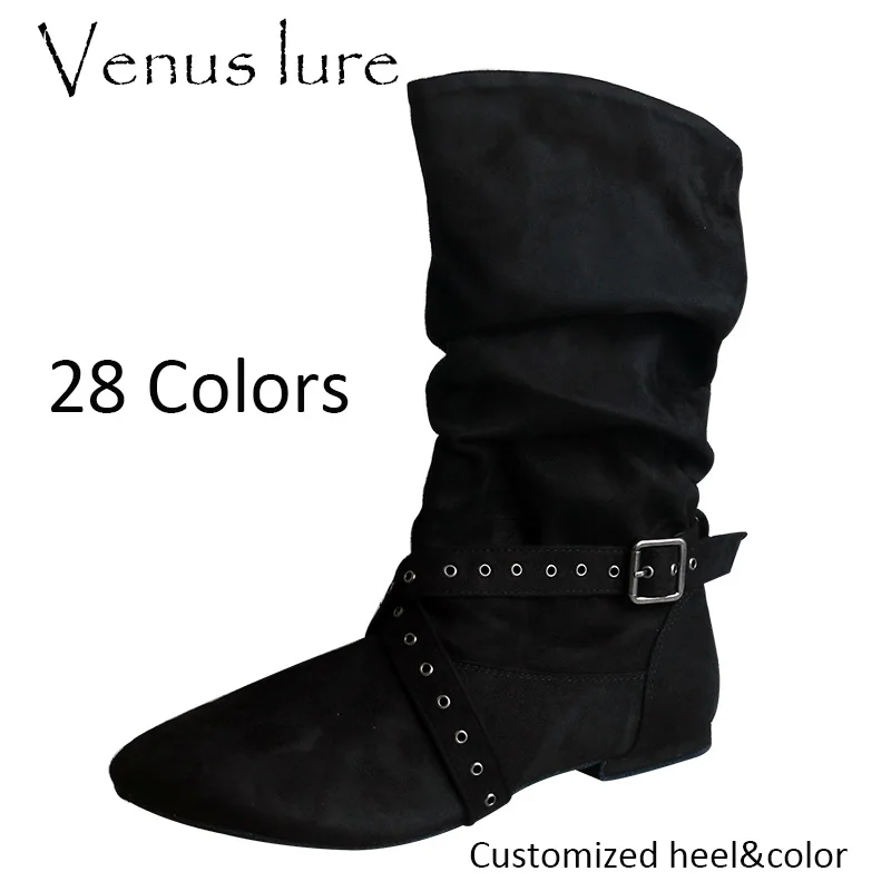 Venus lure Customized Heel Practice Latin Dance Boots Shoes Women Flat Various Colors Soft Bottom Warm up Boots for Dance