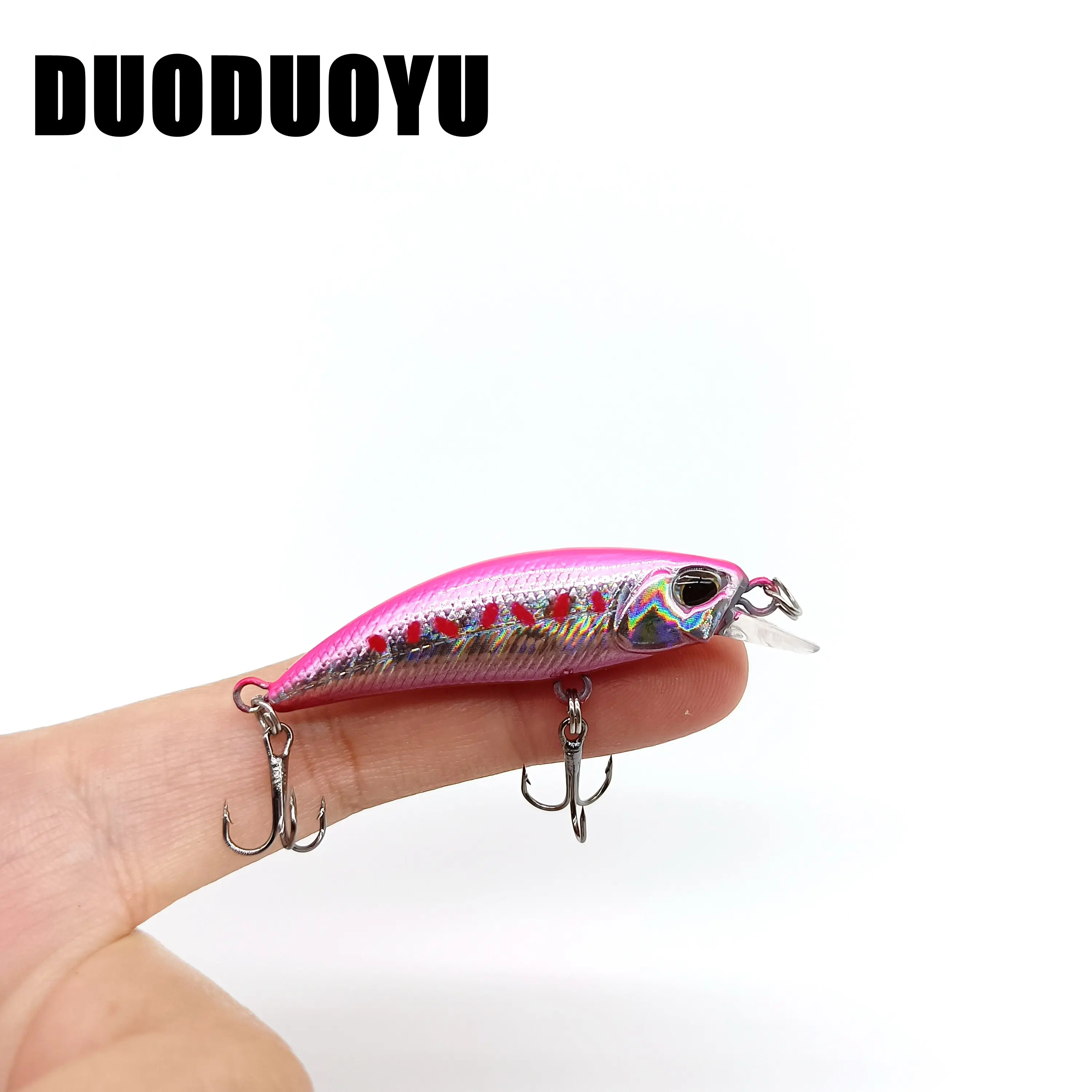 DUODUOYU 1PCS Mini Sinking Minnow Angeln Lockt 3g/55mm Künstliche Kunststoff Harten Köder Wobbler Angeln Tackle – Detail 2