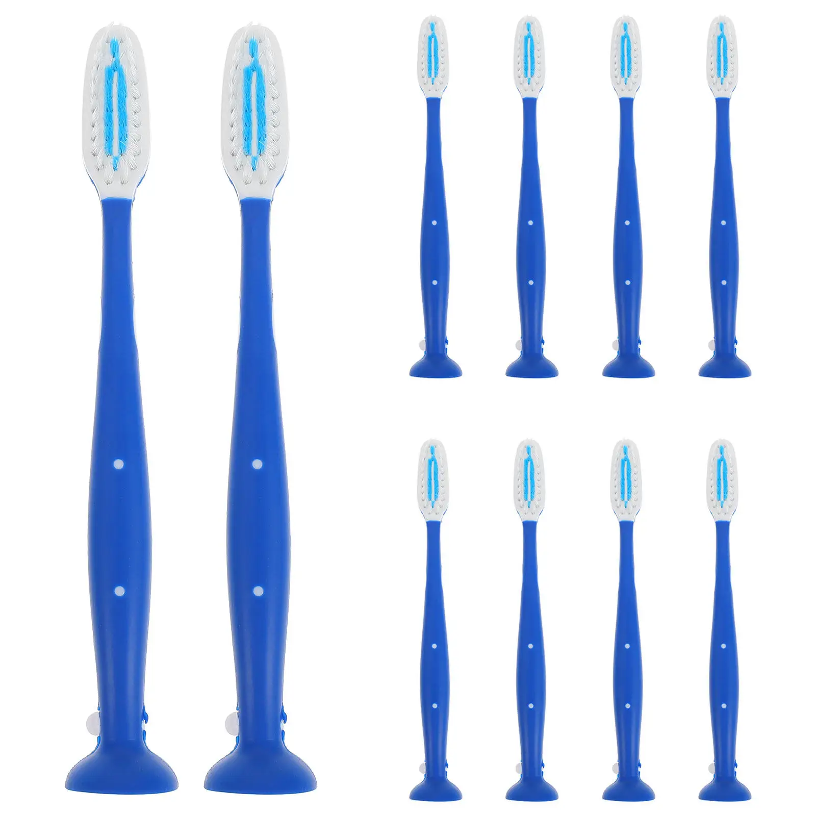 Institutional Safety Toothbrush 10 Pack Mini Short Handle for Mental Health and Correctional Facilities
