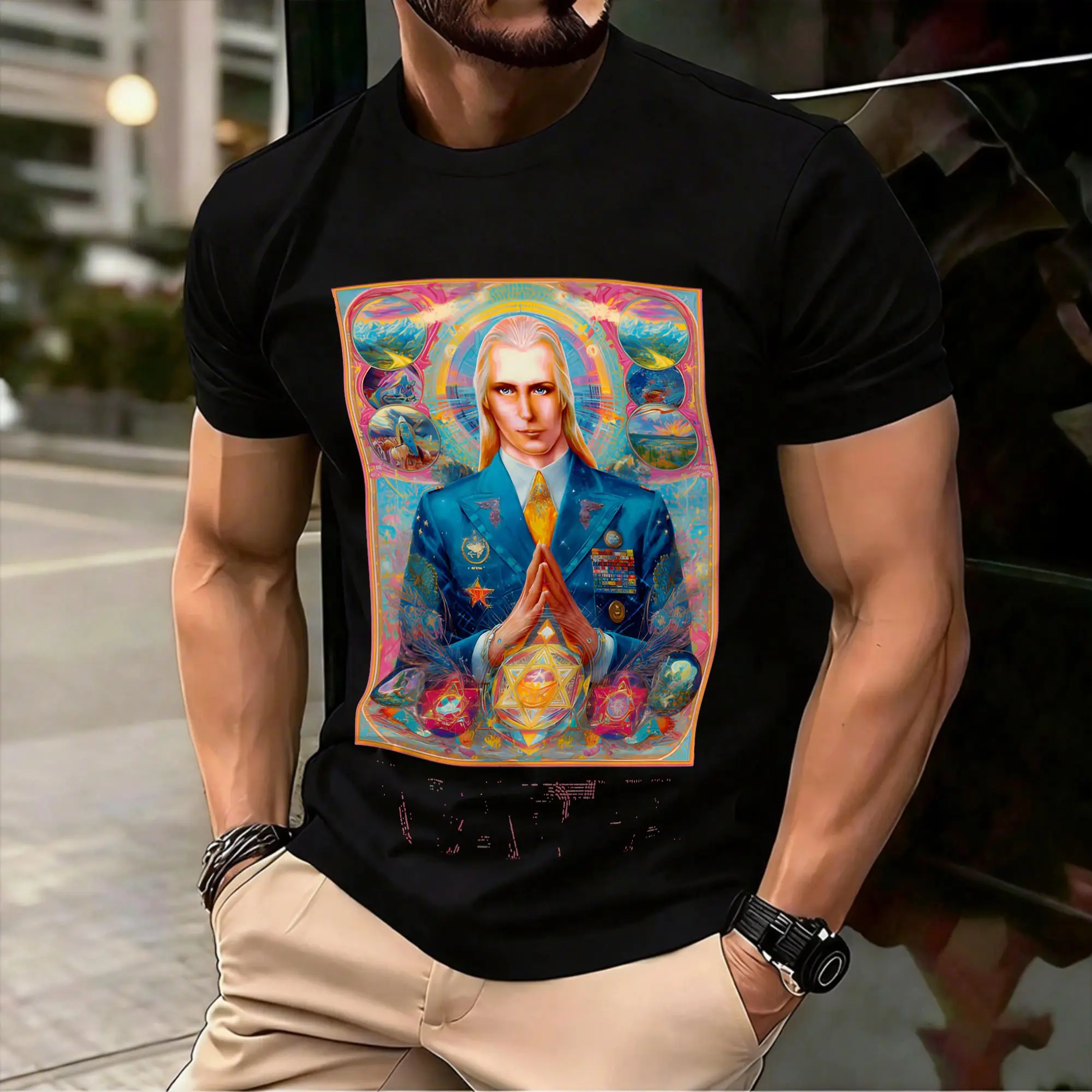Agartha is real Cotton T Shirt For Adult Beach  Classic T Shirts Trendy Cool Tee Shirt Plus Size Dropshipping Tops