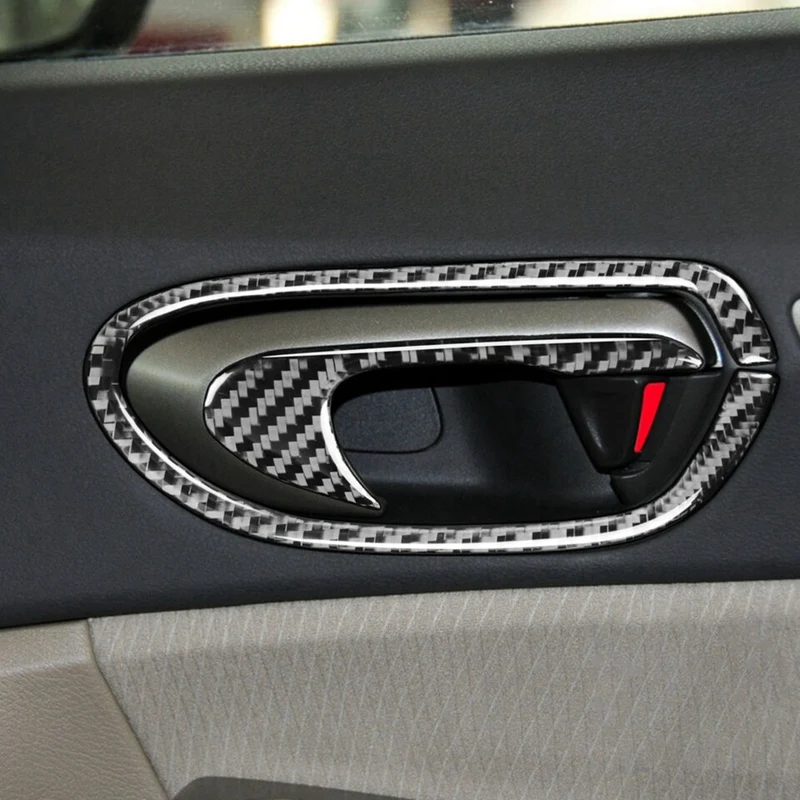 Carbon Fiber Interior Door Handle Cover Trim For Honda Civic 2006-2011 Replacement Accessories 8Pcs