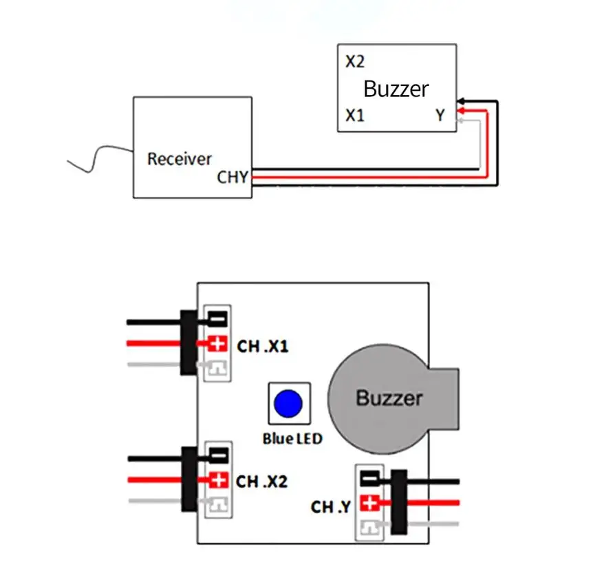 1/5 pièces Mini RC modèle perdu bip, 110dB traqueur d'alarme sonore fort pour AM FM PPM PCM radiocommande FPV Drone de course RC ​   avion