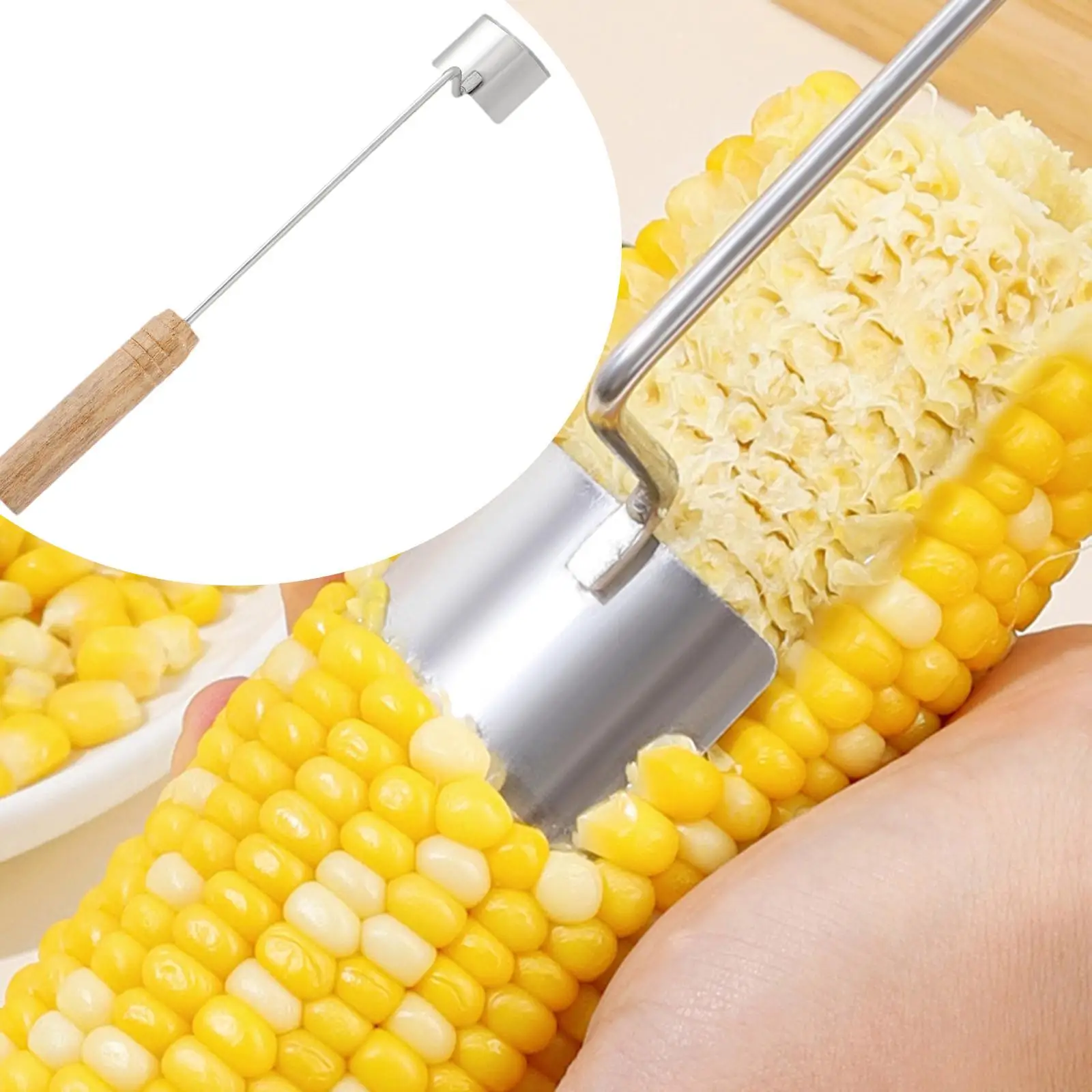 Corn Peeler Fast Multipurpose Corn Cutter Peeler for Restaurant Kitchen Home