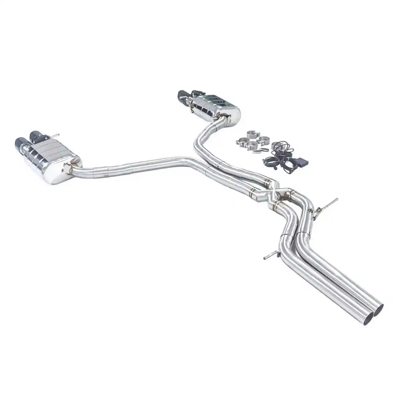 

Выхлоп GFC/подходит для Audi S4/S5 3.0T/4.2L B8 Catback, клапан из нержавеющей стали, совместимый с четырьмя внешними наконечниками